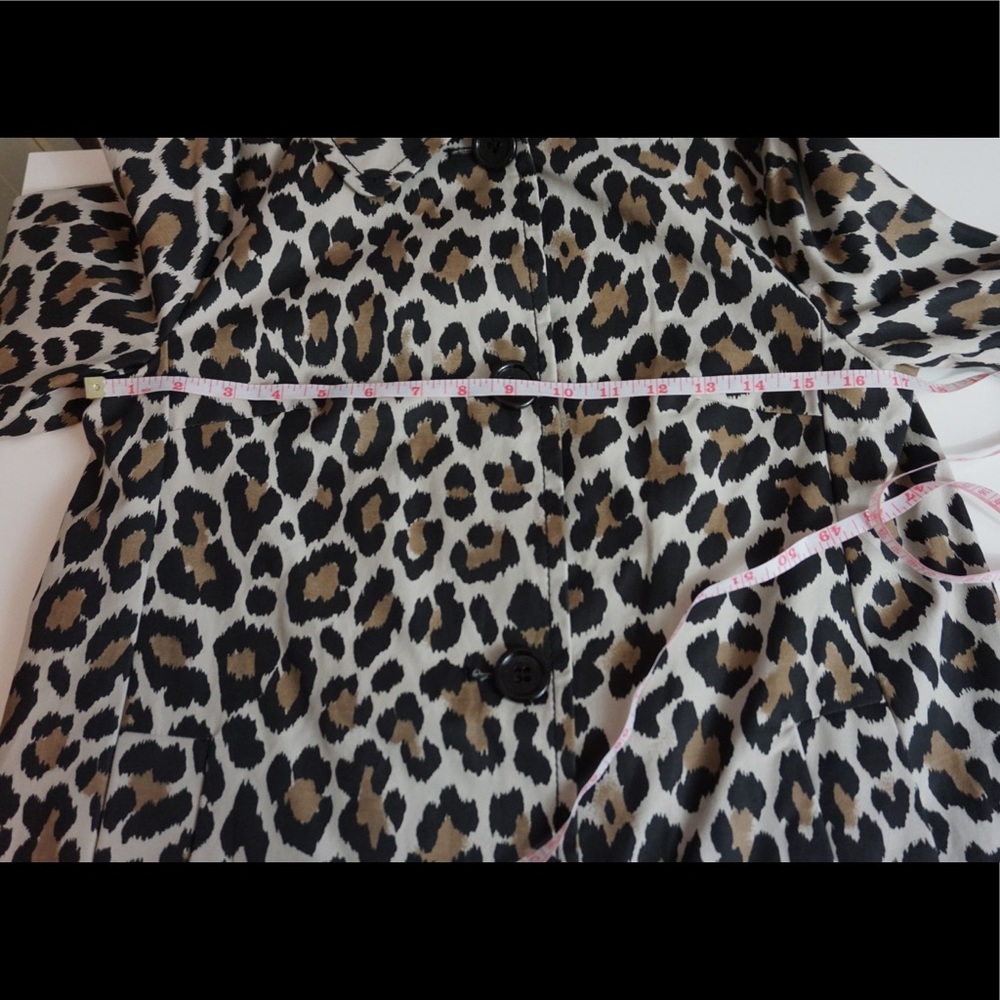 **SOLD** BNWT! Kate Spade - Leopard Print Trench - Picture 7 of 8